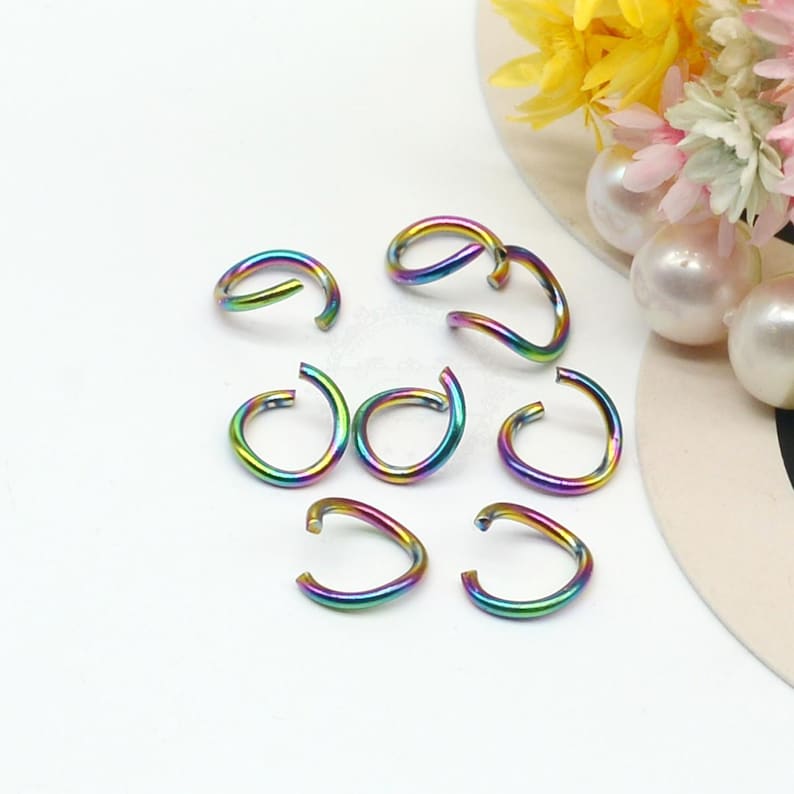 100pcs Stainless Steel Jump Rings, Open Jump Ring, Adjustable Rings, Split Jump Rings Connectors Rings Jumprings For Jewelry Finding Making image 6
