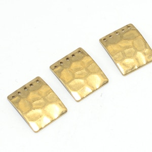 Pendientes de latón, accesorios para pendientes, conector para pendientes, colgante para pendientes, suministros de joyería, joyas de latón, pendientes rectangulares, S65