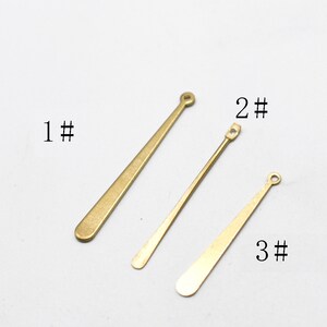 Brass earrings, Earring Findings, Earring connector, Earring pendant, Jewelry Supplies, Brass jewelry, Stick shape earrings, S235
