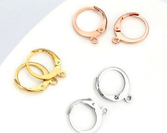 Cerchi Per Orecchini In Acciaio Inossidabile Ipoallergenici Da 20 Mm: Chiusura A Scatto (20 Pezzi) - Italia - Foto 11