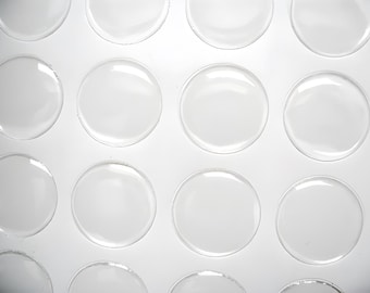 50pcs Round Clear Epoxy Stickers, Circle 3D Epoxy Dome Lens Stickers, High Quality Stickers for Pendants&Scrapbooks,Clear Circle Epoxy Domes