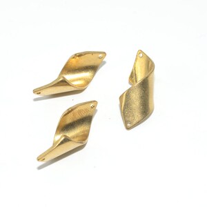 Brass earrings, Earring Findings, Earring connector, Earring pendant, Jewelry Supplies, Brass jewelry, Special shape earrings, S244