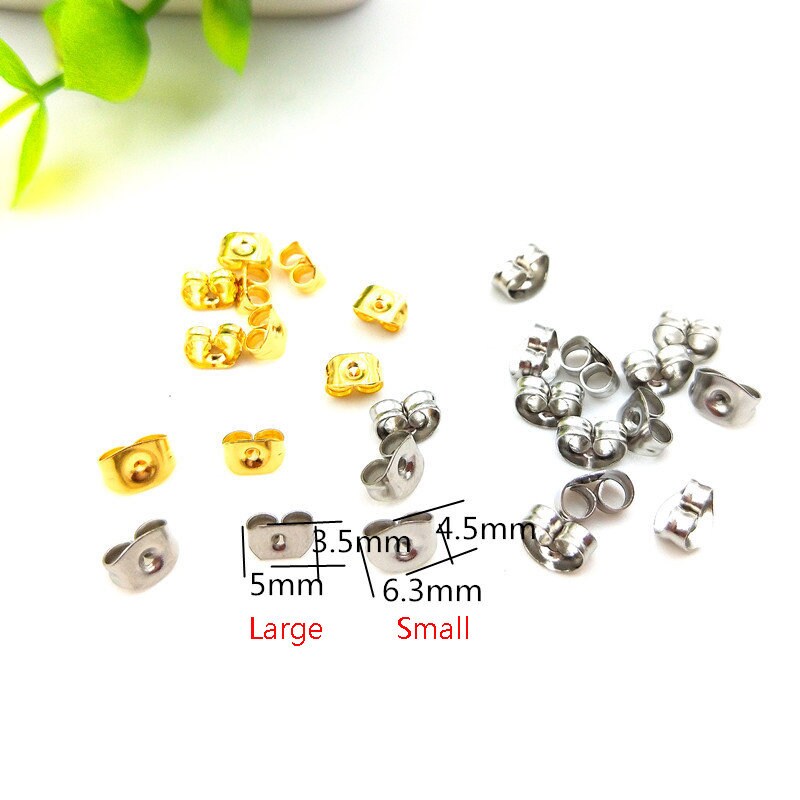 20 pairs Surgical Stainless Steel Earring Posts KIT 1.5mm, 3mm