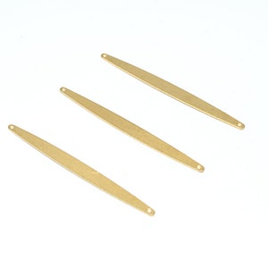 Brass earrings, Earring Findings, Earring connector, Earring pendant, Jewelry Supplies, Brass jewelry, Stick shape earrings, S274