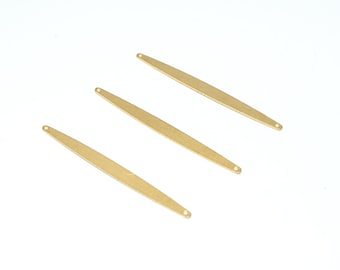 30pcs 4.5x56mm Brass Earring Findings, Earring connector, Earring pendant, Jewelry Supplies, Brass jewelry, Stick shape earrings, S274