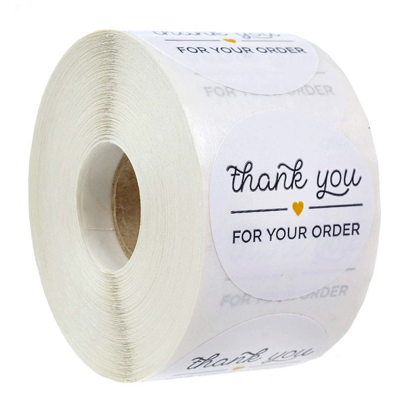 1 Inch Thank You for Your Order Stickers Labels Save the Date - Etsy