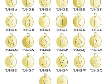 10pcs 12mm Hollow Round A-Z Alphabet Charm,Stainless Letter Charms,English Alphabet Pendant, Small Initial Pendant,DIY Jewelry Findings,T238