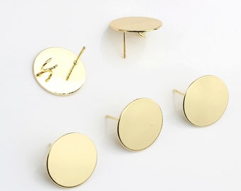 Gold Plated Zn Alloy Earring charm, Earring Stud, Earring post, Special shape earring connector, Earring findings, jewelry supply, ER41