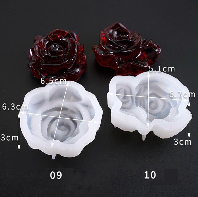 Flower Silicone Mold Epoxy Resin Jewelry Mold Making Etsy