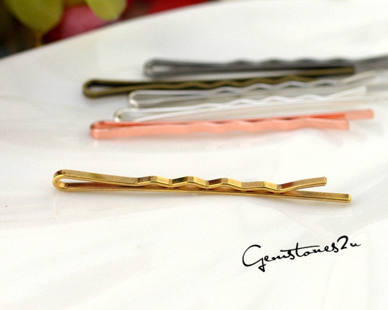100pcs Hairpin/ Wholesale Hair Pins Brass Bronze/ Silver/ Etsy