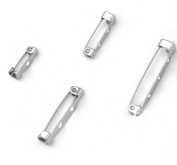 50pcs 14 32mm Stainless Steel Tooth Pin brooch Pin Back Fasteners
