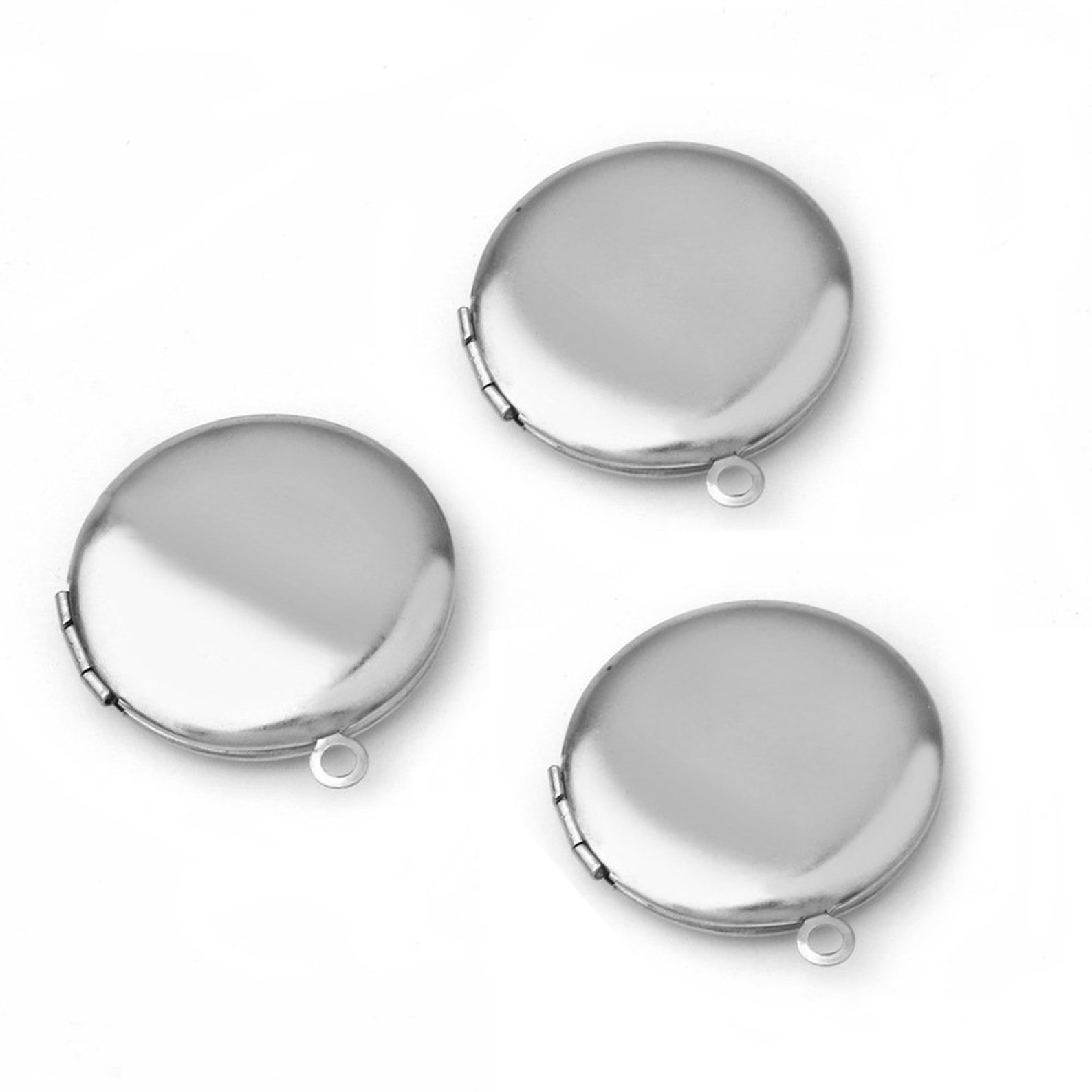 10pcs 27.5x31mm Stainless Steel Mirror Charms Pendant Jewelry Etsy