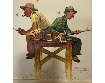 Ensemble de 8 reproductions d'art de Norman Rockwell, style américain en relief, 8x10