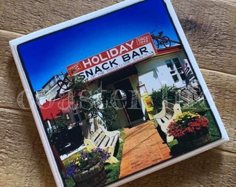 LBI: Holiday Snack Bar Tile Coaster