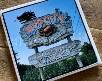 LBI: Mud City Tile Coaster