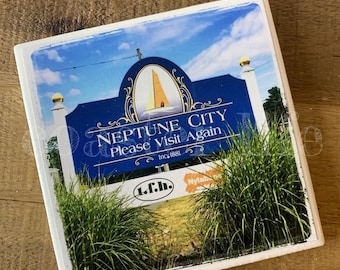 Neptune: Welcome to Neptune City Tile Coaster