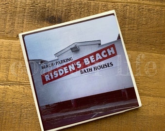 Point Pleasant: Risden’s Beach Bath House Tile Coaster
