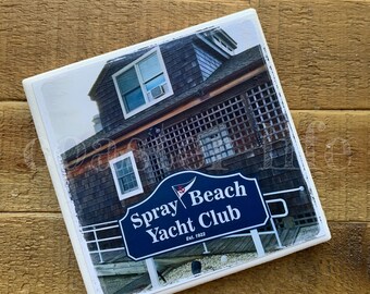 LBI: Spray Beach Yacht Club Tile Coaster ( 2 choices)