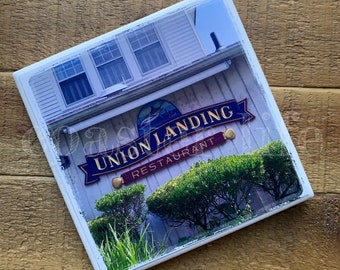 Brielle: Union Landing Restaurant Tile Coaster (2 choices)