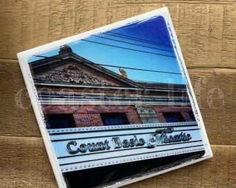 Red Bank: Count Basie Theatre Tile Coaster