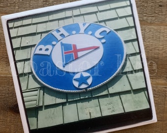 LBI: Beach Haven Yacht Club (BHYC) Tile Coaster