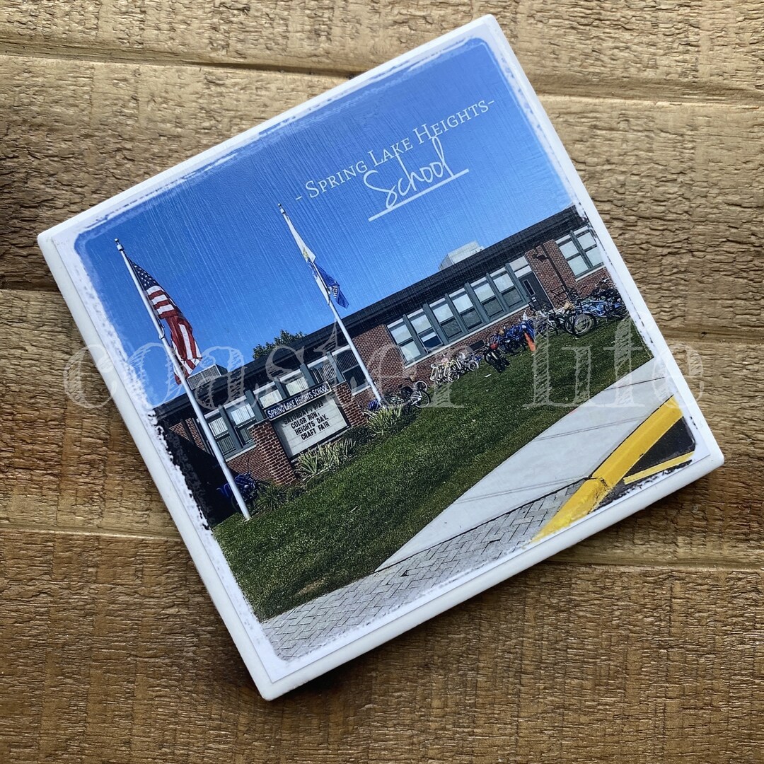 Spring Lake Spring Lake Heights School Tile Coaster Etsy