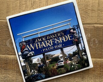 Point Pleasant: Jack's Wharfside Tile Coaster (2 choices)