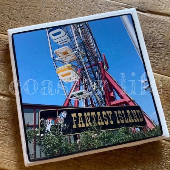 LBI Fantasy Island Tile Coaster Etsy