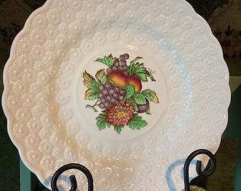 Vintage Copeland Spode lunch- of fruitschaal in het "Alden"-patroon. Rond, 23 cm.