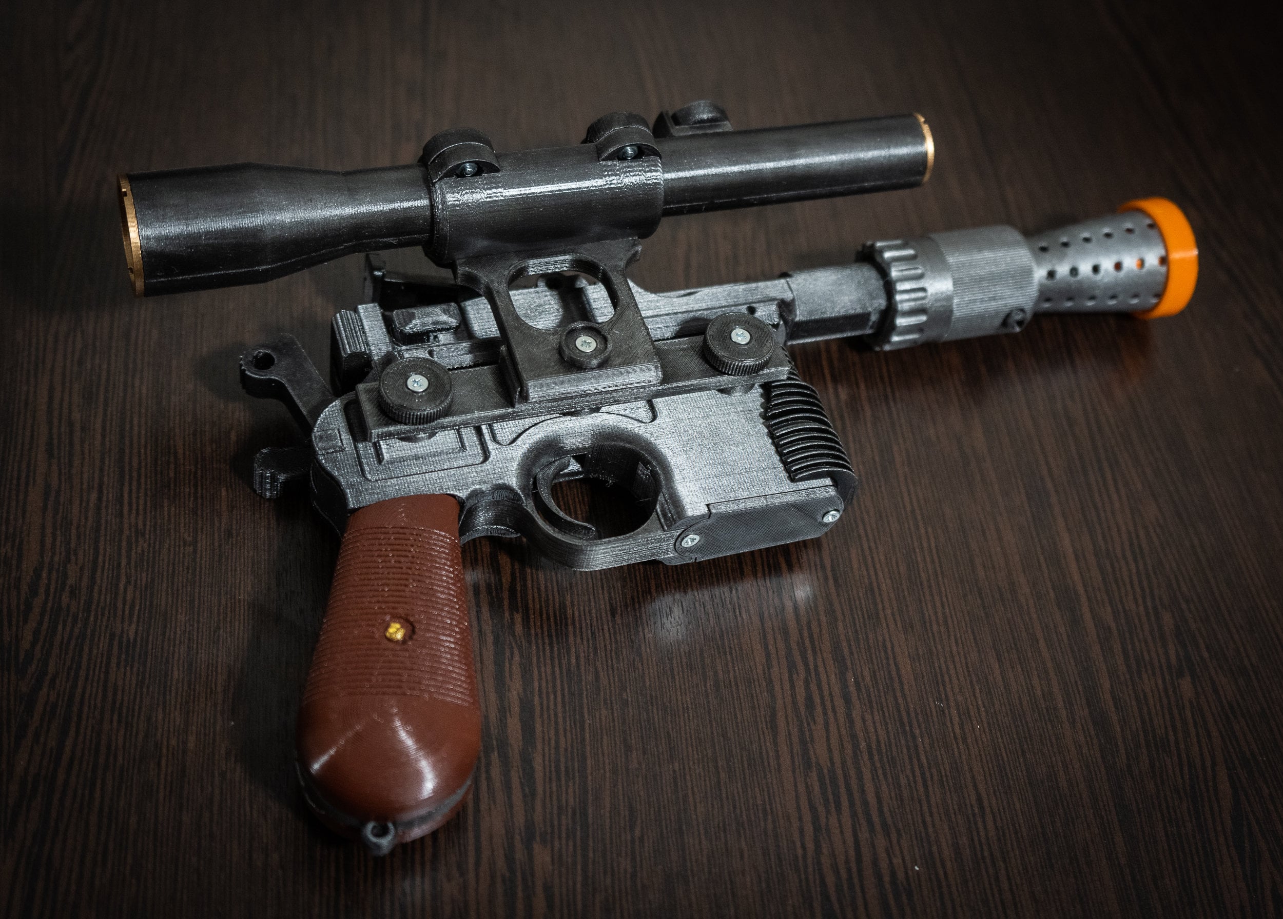 Han Solo Blaster DL44 Star Wars Replica Star Wars Props Etsy