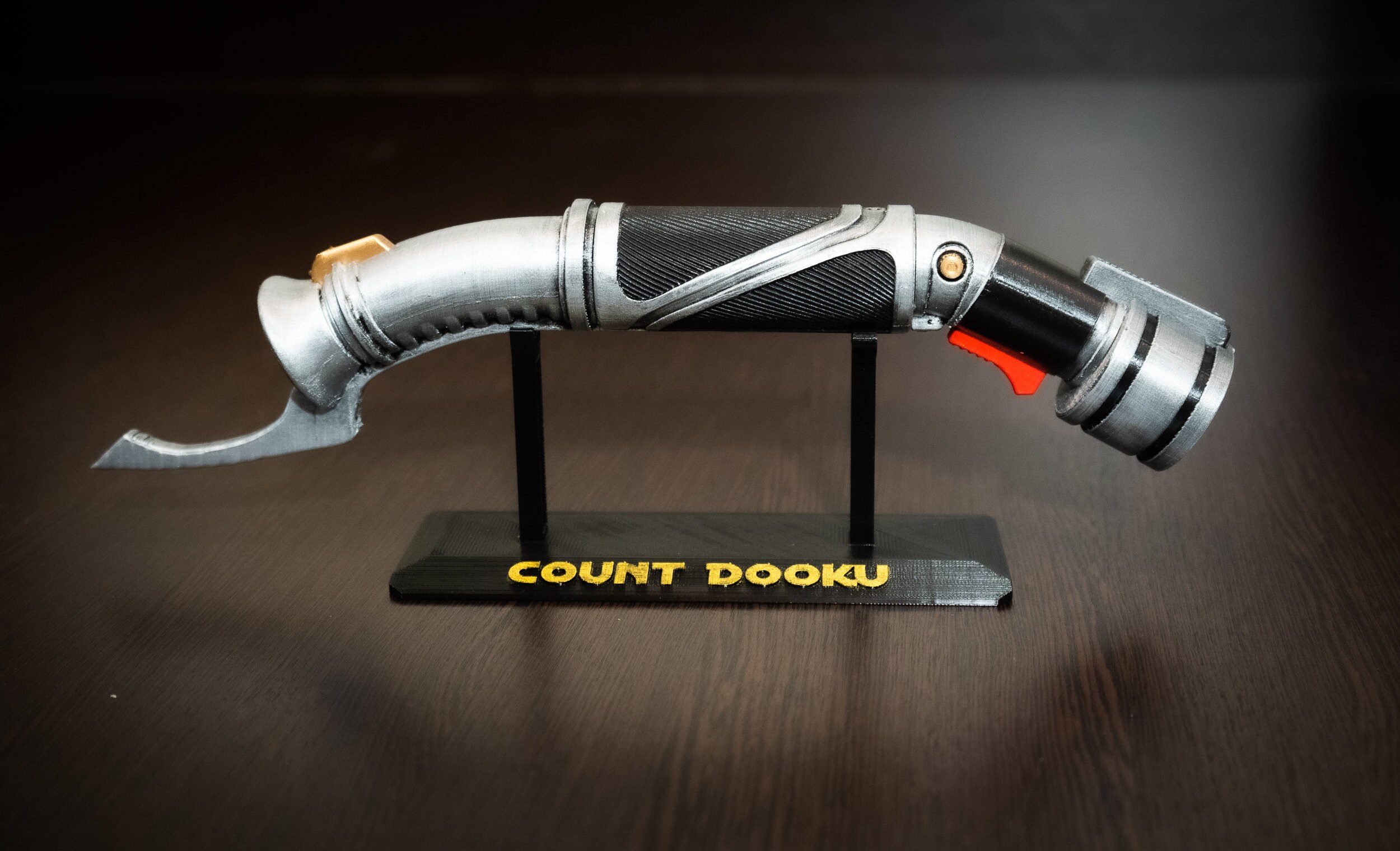 Count Dooku Lightsaber Star Wars Props Star Wars Gift Etsy Count Dooku Lightsaber Star Wars Props Star Wars Gift Etsy