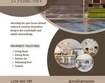 Real Estate Open House Sign-In Sheet, Realtor Guest Registry Template (Digital Download)