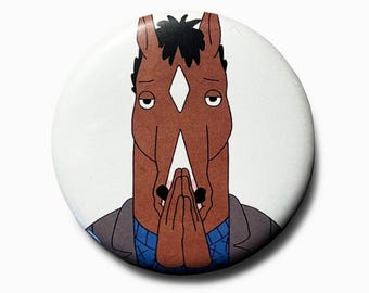 Bojack in Björk pose Badge
