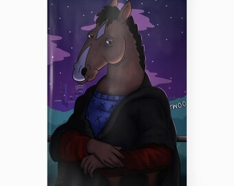 Bojack & Mona Lisa Parody Print