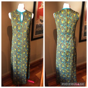 Vintage 1960s Cheongsam/Qipao Floral Dress | 1960s Cheongsam Style dress | 34 Bust