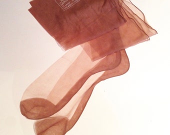 ON HOLD (all 3 pairs) for Hottitali - Late 1940s 'Amy Beth' Seamed Stockings with Dark Seam - Unworn
