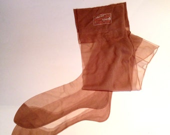 Late 1940s 'Milace' Nylon Seamed Stockings - Unworn