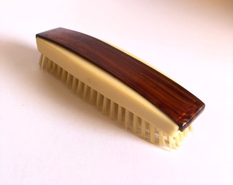 Vintage 1949 'Bexyl' Xylonite Two Tone Clothing Brush | Late 40s Men's Clothes Brush