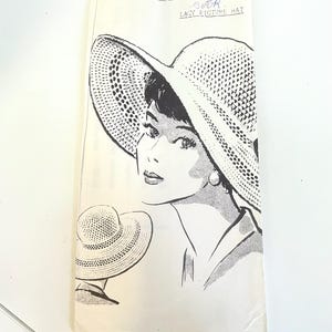 Vintage 1950s Mail Order Ladies Hat Pattern | 1950s Crochet Hat Pattern