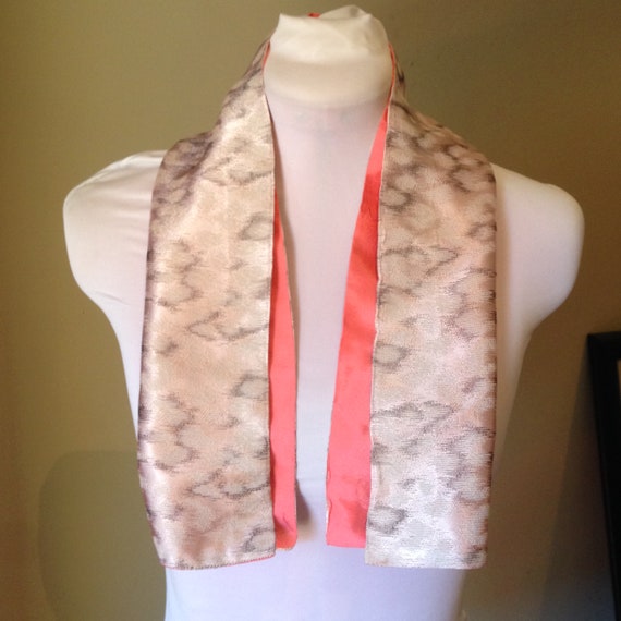 Vintage 1940s Pink Silk Scarf | 1940s - image 5