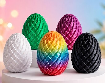 Oeuf de dragon torsadé agité, jouet sensoriel articulé imprimé en 3D