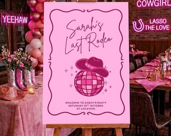 Welcome sign for Hen Party