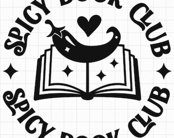 Spicy book club decal