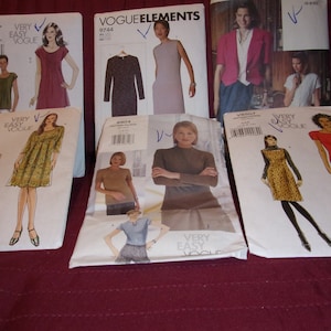 Vogue 8565, Vogue 9744, Elements, Vogue 7755, Career, Vogue 8507, Very Easy, Vogue 9904, Collectibles, Vogue 8509
