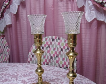 Frosted Hobnail, Peg. Glass Votive Cups, Home Interior, Homco, Replacement Glass, Candleholder Centerpiece