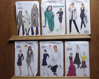 Vogue 8438 Coats, Vogue 7581 Dress, Vogue 8577 Pant Suit, Vogue 9293 Suit Career, Vogue 8846, Dress Ruffles, Vogue 8858, Evening Skirt