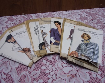 Vogue 9711、シャツウエストドレス、Vogue 9879、ブラウス、Vogue 9914、Vogue 9368、Vogue 9648、Vogue 9206、プルオーバードレス、Vogue 9597、Vogue 9951 スーツ