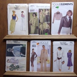 Vogue 7117, Jupe, Vogue 8137, 5 Pièces, Vogue 9707, Veste Éléments, Vogue 7133, Chemisiers, Vogue 9799, Veste Pantalon Jupe, Vogue 9642 Robe