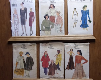 Vogue 9763、ドレス、Vogue 7097、ブラウス、Vogue 8261、ドレス、Vogue 9281、スモック、Vogue 9588、ポンチョ、Vogue 9002、イブニングスカート