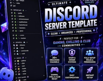 Modello di server Discord estetico, layout di configurazione Discord per gaming, modelli di server premium a tema accogliente, carino e civettuolo con angelo Sakura.
